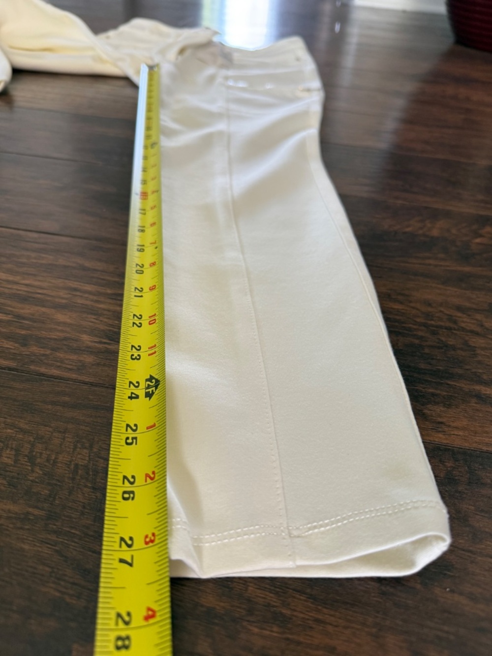 WHBM The Ponte Skimmer Ecru Pants Size 6R NWT Stretch Ankle Slim - Picture 8 of 12